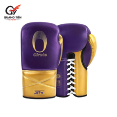 GĂNG BOXING BUỘC DÂY BN CIRCLE – CAO CẤP, CHẮC TAY, ĐẸP NỔI BẬT - TÍM VÀNG