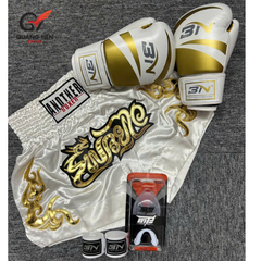 COMBO TẬP BOXING CƠ BẢN TẬP BOXING/MUAY THAI - TRẮNG