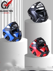 Mũ Bảo vệ đầu Boxing MMA Sanda cao cấp TAEBEAT có mặt nạ ( gọng)