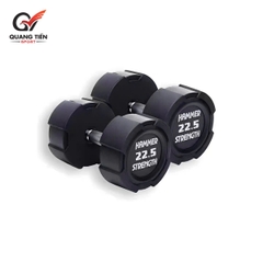 Tạ Tay Bọc Cao Su HAMMER Strength – Chống Rơi Vỡ, Tay Cầm Inox Chống Trượt (giá 1 quả)