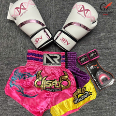 Combo Boxing/Muay Thái 4 món Cho Người Mới & Người Tập Lâu Năm - Hồng
