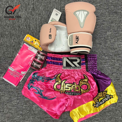 Combo Boxing/Muay Thái 4 món Cho Người Mới & Người Tập Lâu Năm - Hồng