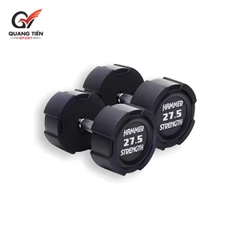 Tạ Tay Bọc Cao Su HAMMER Strength – Chống Rơi Vỡ, Tay Cầm Inox Chống Trượt (giá 1 quả)