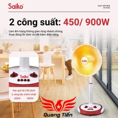 Quạt Sưởi Nón Saiko HF-900H 900W cao cấp chính hãng
