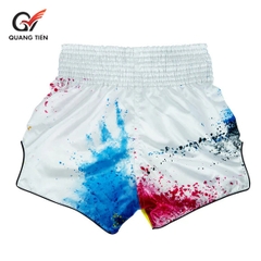 Quần Fairtex Muay Thai Shorts - BS1937 White Acid Jazz chính hãng Thái Lan