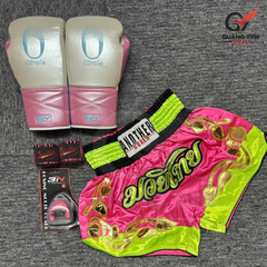 Combo Boxing/Muay Thái 4 món Cho Người Mới & Người Tập Lâu Năm - Hồng