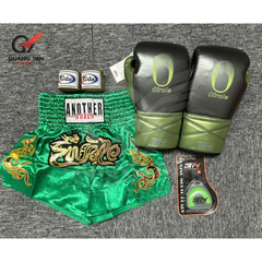 COMBO TẬP BOXING CƠ BẢN GĂNG BOXING + BĂNG ĐA + QUẦN MUAY + TẤT BẢO VỆ - Xanh Lá