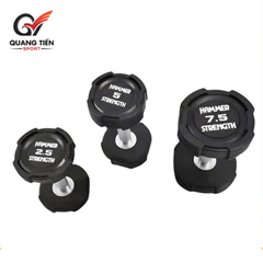 Tạ Tay Bọc Cao Su HAMMER Strength – Chống Rơi Vỡ, Tay Cầm Inox Chống Trượt (giá 1 quả)