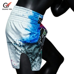 Quần Fairtex Muay Thai Shorts - BS1937 White Acid Jazz chính hãng Thái Lan