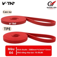 Dây Kháng Lực, Dây Cao Su Đàn Hồi, Powerband, Trợ Lực, Gym, Yoga, Boxing, Bóng Đá, Tập Thể Lực V-TAP Chính Hãng