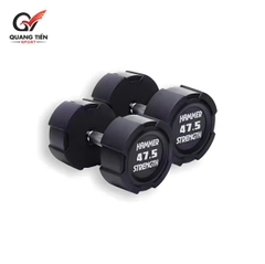 Tạ Tay Bọc Cao Su HAMMER Strength – Chống Rơi Vỡ, Tay Cầm Inox Chống Trượt (giá 1 quả)