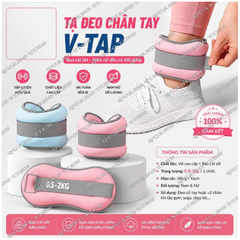 Tạ đeo chân, Dụng cụ hổ trợ đeo tay chân tập Yoga, Gym, Chạy Bộ, Tập thể dục tại nhà V-TAP (giá 1 chiếc)