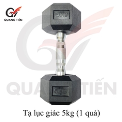 Tạ tay lục giác 5kg cao cu cao cấp QT02