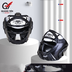 Mũ Bảo vệ đầu Boxing MMA Sanda cao cấp TAEBEAT có mặt nạ ( gọng)