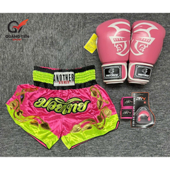 Combo Boxing/Muay Thái 4 món Cho Người Mới & Người Tập Lâu Năm - Hồng