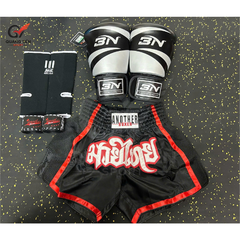 COMBO TẬP BOXING CƠ BẢN GĂNG BOXING + BĂNG ĐA + QUẦN MUAY + TẤT BẢO VỆ - ĐEN