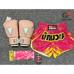 Combo Boxing/Muay Thái 4 món Cho Người Mới & Người Tập Lâu Năm - Hồng