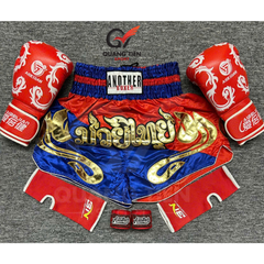 COMBO TẬP BOXING CƠ BẢN GĂNG BOXING + BĂNG ĐA + QUẦN MUAY + TẤT BẢO VỆ - ĐỎ