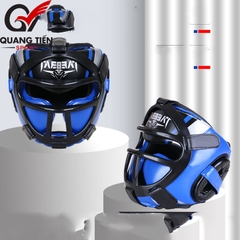 Mũ Bảo vệ đầu Boxing MMA Sanda cao cấp TAEBEAT có mặt nạ ( gọng)