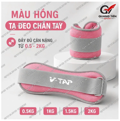 Tạ đeo chân, Dụng cụ hổ trợ đeo tay chân tập Yoga, Gym, Chạy Bộ, Tập thể dục tại nhà V-TAP (giá 1 chiếc)