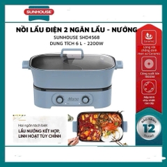 Lẩu điện 6L Sunhouse SHD4568