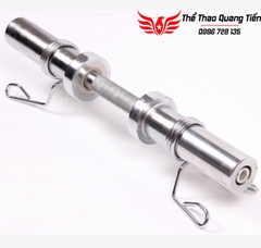 Đòn tạ tay dài 50cm phi 50 hàng nhập khẩu tặng kèm 4 kẹp  dùng cho tạ cao su QT105 (giá 1 chiếc)