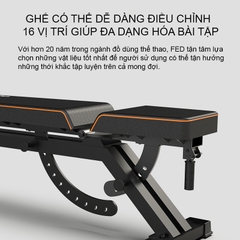 Ghế Tập Tạ Điều Chỉnh Thế Hệ Mới FED-0228