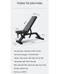 Ghế Tập Tạ Điều Chỉnh Thế Hệ Mới FED-0228