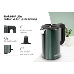 Ấm siêu tốc 3 lớp 1.8L Sunhouse Mama SHD1389