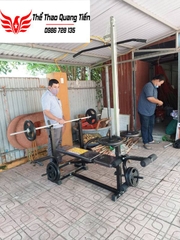 Ghế tập tạ đa năng Xuki đen có kéo xô 2021