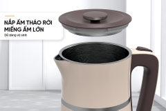 Ấm siêu tốc Inox 2 lớp 1.7L Sunhouse SHD1360