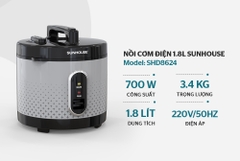 Nồi cơm điện 1.8L Sunhouse SHD8624