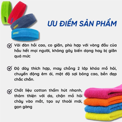 Băng Đô, Băng Trán Thể Thao, Tập Gym, Yoga, Chạy Bộ, Chất Cotton, Thấm Hút Mồ Hôi - AOLIKES 2108