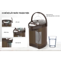 Bình thủy điện 3.5L Sunhouse SHD1535C cafe