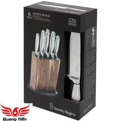 Bộ dao Stanley Rogers Acacia Black 6 món nhập khẩu Australia