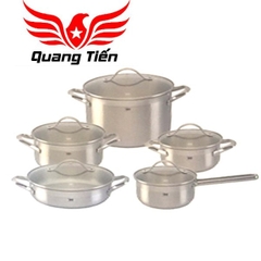 Bộ nồi inox Elo Belle 5 chiếc nắp kính
