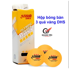 Quả bóng bàn 3 sao DHS - Hộp 3 quả