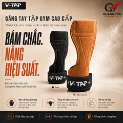 Găng Tay Tập Gym, Dây Kéo Lưng Lifting Straps V-TAP Chính Hãng