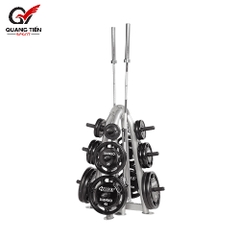 Hoist CF3444 Giá để tạ đĩa, thanh đòn thương hiệu Mỹ [Soded Olympic Plate Tree]