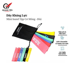 Dây Kháng Lực Mini Band, Bộ Dây Mini Band Cao Su Kháng Lực Tập Gym Chân Mông Aolikes