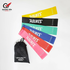 Dây Kháng Lực Mini Band, Bộ Dây Mini Band Cao Su Kháng Lực Tập Gym Chân Mông Aolikes