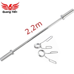 Đòn tạ phi 50 đầu kẹp 2,2m Việt Nam (Giá 1 chiếc)