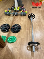 Tạ bánh đĩa cao su cao cấp Iron Bull 20kg nhập khẩu tem đỏ trắng chính hãng