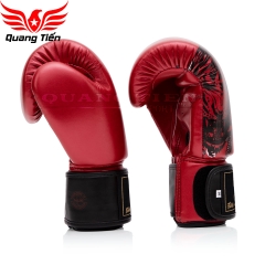 Găng Tay đấm bốc màu đỏ kim loại BGV Fairtex Golden Jubilee