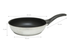Chảo inox chống dính 3 đáy 22 cm Fivestar