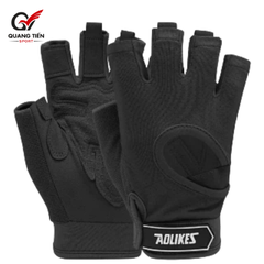 Găng tay tập gym Aolikes hở ngón cao cấp tập gym tập yoga AL - 119