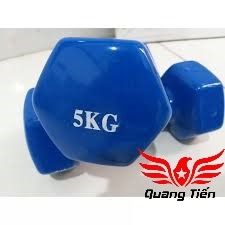 tạ xanh 5kg cao cấp chính hãng (giá 1 quả)