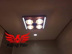 Đèn sưởi nhà tắm 4 bóng âm trần Kohn BU06GR (Có điều khiển từ xa)