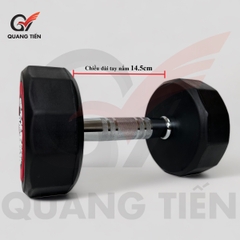 Tạ tay đơn KINGBOX 7.5kg thép bọc cao su vát cạnh cao cấp chính hãng