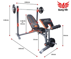 Ghế tập tạ đa năng NMS-7301